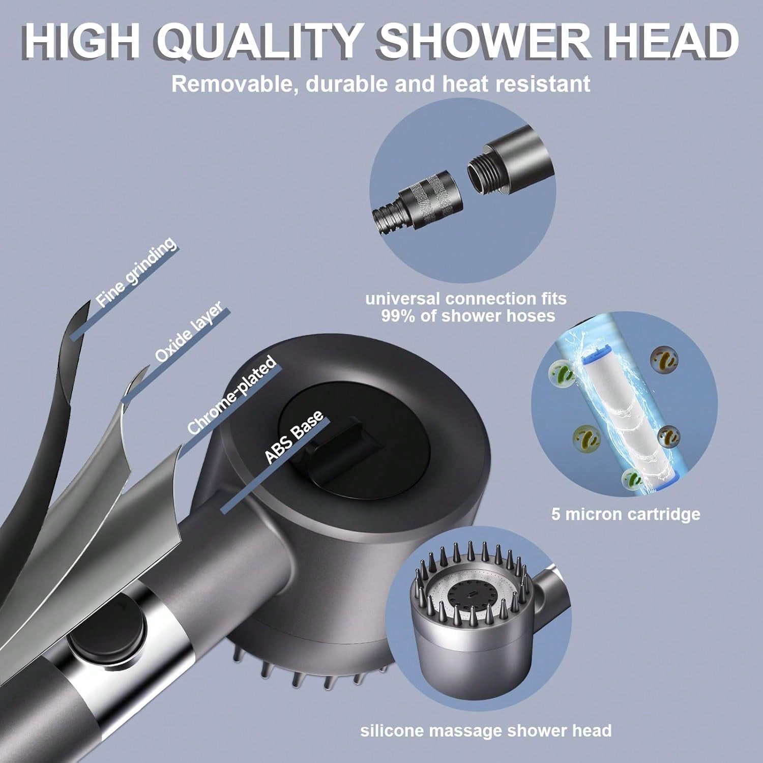 High-Pressure Handheld Shower  - High Pressure Shower Head Handheld recension och pris