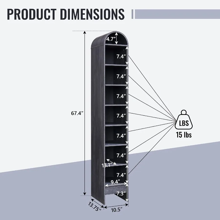 67 Tall Arched Bathroom Storag - Storage & Organization recension och pris