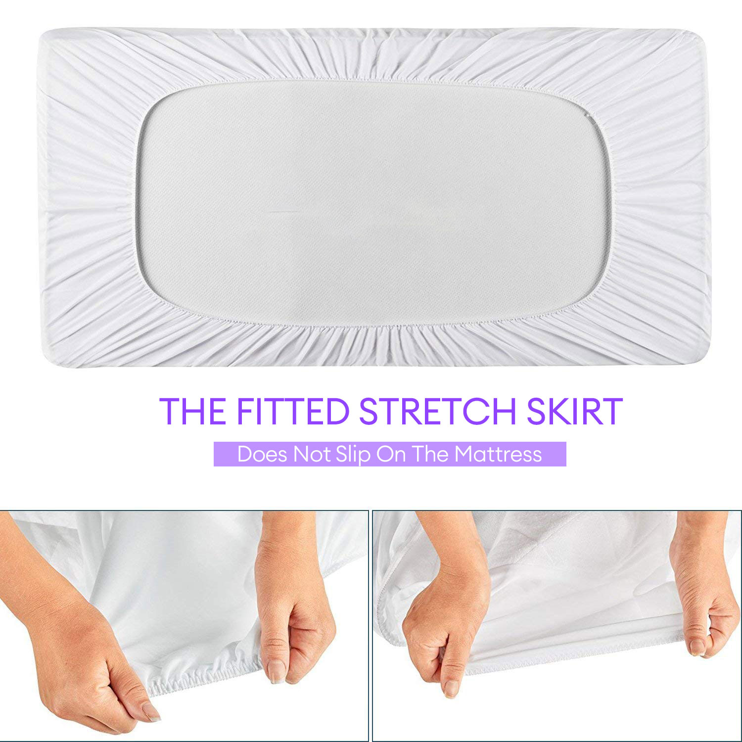 1pc Crib Mattress Protector Sm - Waterproof Mattress Protector Breathable recension och pris