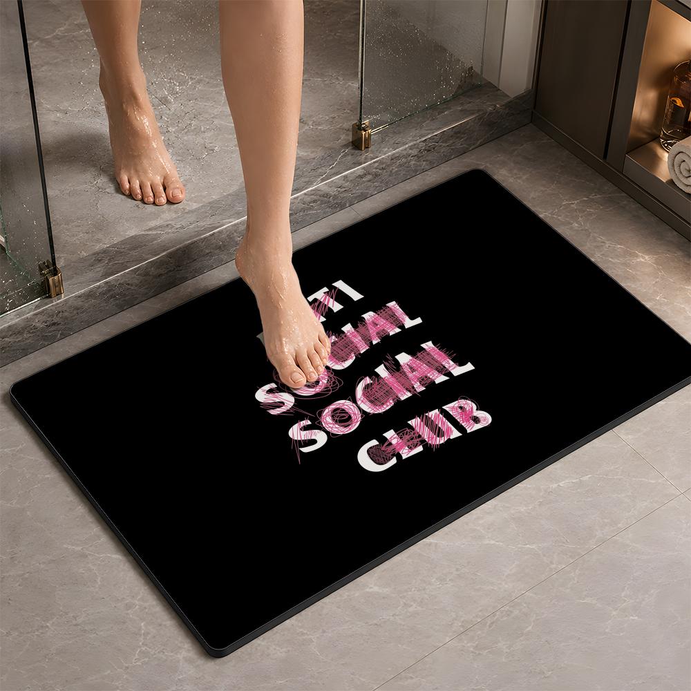 Fashion A ANTI SOCIAL SOCIAL C - Quick Dry Diatomite Bath Mat recension och pris