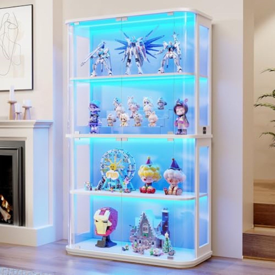 Rounded display cabinet for re - Lighting recension och pris