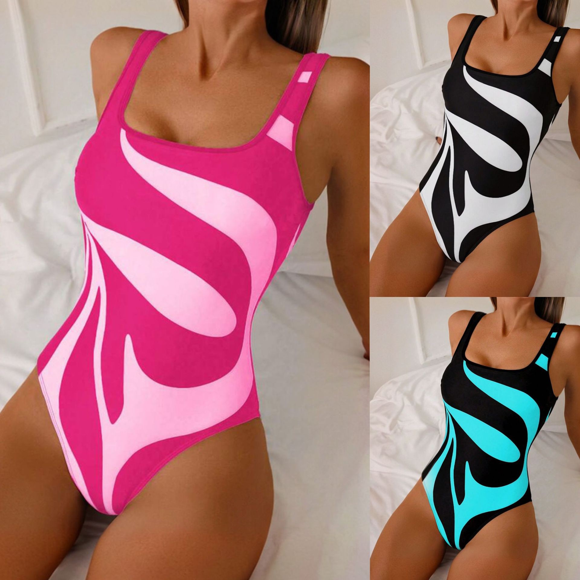 Woman Tankini Abstract Print B - Bath recension och pris