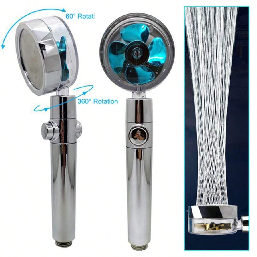 Propeller Driven Shower Head W - High Pressure Shower Head Handheld recension och pris
