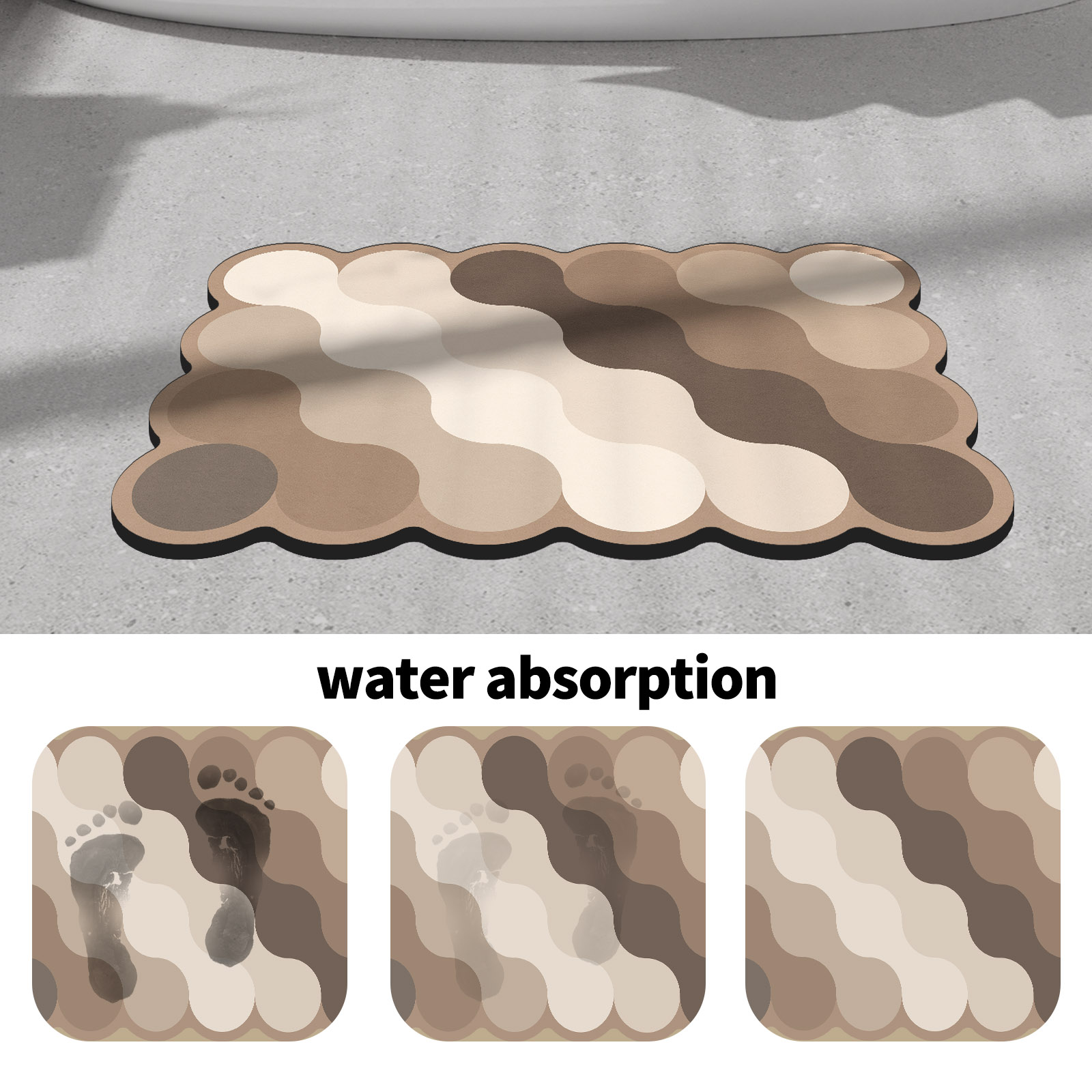 Luxury Diatomite Bathroom Show - Quick Dry Diatomite Bath Mat recension och pris