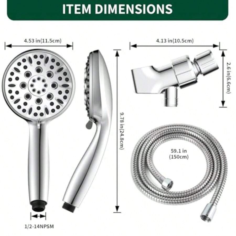 Shower Head 6 Spray Modes Hand - High Pressure Shower Head Handheld recension och pris