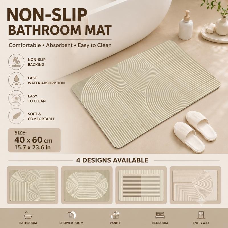 Diatomite Bath Mat Quick Dry A - Quick Dry Diatomite Bath Mat recension och pris